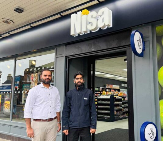 New-look Nisa store for Scotland From left, owner Zaib Bal with Abdullah Bhatti outside the new Nisa Troon that gives local shoppers access to Co-op brand products.