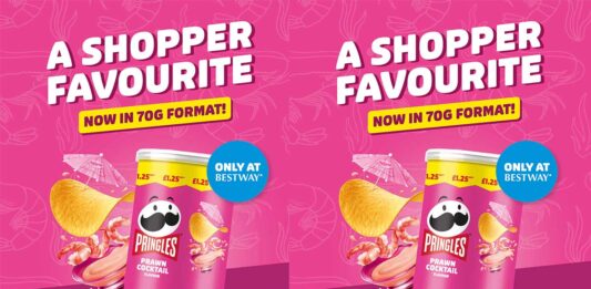 Retailers have chance to win £10k in Pringles competition Convenience retailers are in with a chance of winning £10,000 in a competition to mark the launch of a new Pringles Prawn Cocktail 70g, £1.25 PMP, on-the-go format exclusively to Bestway.
