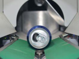 Unitas launches DRS support tool for retailers A can is being processed inside a reverse vending machine.