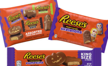 Reese’s rolls out a range of seasonal treats for Halloween Pack shots of Reese's Assorted Snack Size Pumpkins, Ghosts & Bats Shapes, Peanut Butter Skeletons and Peanut Butter Pumpkins Cups King Size two-pack.