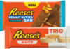 Reese’s expands with Caramel Block and White Cups Pack shots of Reese's Peanut Butter Caramel Bar and Reese's White Cup Trio.