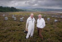 Shoppers ‘want to buy Scottish food and drink’ Heather Hills Farm managing director Mark Noonan and Scotland Food & Drink chief executive Iain Baxter marked the launch of Scottish Food & Drink September.