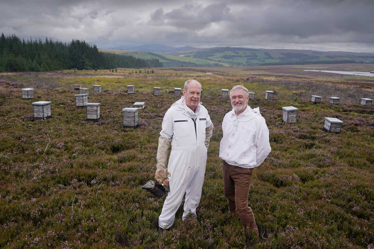 Heather Hills Farm managing director Mark Noonan and Scotland Food & Drink chief executive Iain Baxter marked the launch of Scottish Food & Drink September.
