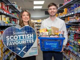 Scotmid Scottish Favourites competition is back for 2026 Lauren Rafferty, commercial Ddvelopment co-ordinator, and Steve Addison, local sourcing manager, at the retail chain launch the Scotmid Scottish Favourites 2026 competition.