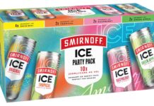 Smirnoff Ice is ready to party Pack shot of Smirnoff Ice Party Pack.