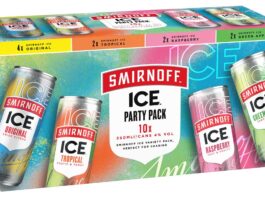 Smirnoff Ice is ready to party Pack shot of Smirnoff Ice Party Pack.