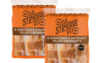 St Pierre secures listing for Chocolate & Hazelnut Croissants Pack shots of St Pierre 6 Chocolate & Hazelnut Filled Croissaints.