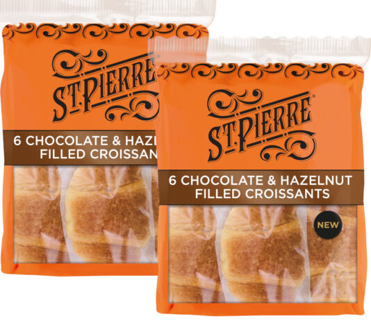 St Pierre secures listing for Chocolate & Hazelnut Croissants Pack shots of St Pierre 6 Chocolate & Hazelnut Filled Croissaints.