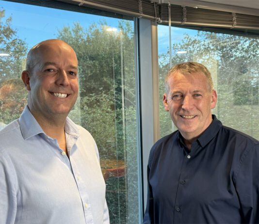 Unitas CEO steps down Unitas chief executive John Kinney (right) stands with David Cooke (left) chief operating officer.