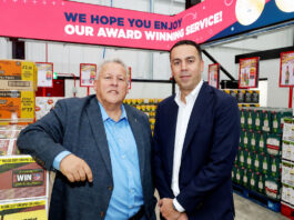 Parfetts changes name to Go Local Wholesale Noel Robinson and Guy Swindell, joint managing directors at Go Local Wholesale, stand together in one of the depot locations.