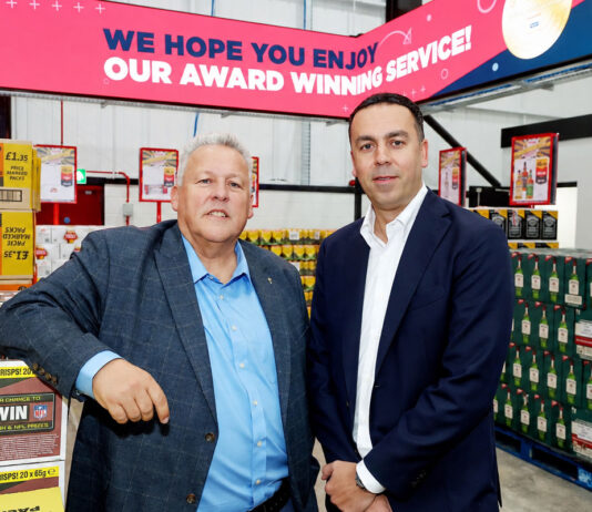 Parfetts changes name to Go Local Wholesale Noel Robinson and Guy Swindell, joint managing directors at Go Local Wholesale, stand together in one of the depot locations.
