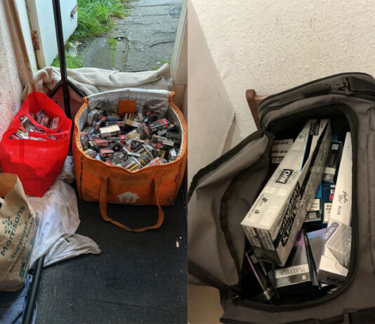 Thousands of illicit cigarettes seized in Scottish Borders Bags with thousands of illicit cigarettes inside them found in the Scottish Borders.