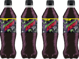 Mountain Dew goes Pitch Black with new flavour Pack shots of Mountain Dew Pitch Black bottles.