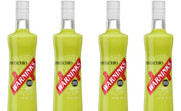 Warninks launches Pistachio White Chocolate Advocaat Pack shots of Warninks Pistachio White Chocolate liqueur.