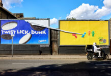 Sour Patch Kids in marketing debut Image of the first UK marketing campaign for Sour Patch Kids featuring a billboard with the sweets on them tearing down another advert for Oreo.