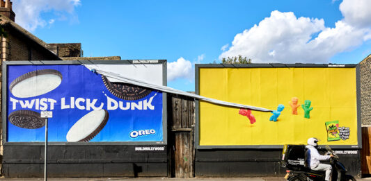 Sour Patch Kids in marketing debut Image of the first UK marketing campaign for Sour Patch Kids featuring a billboard with the sweets on them tearing down another advert for Oreo.