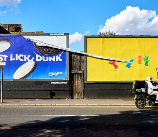 Sour Patch Kids in marketing debut Image of the first UK marketing campaign for Sour Patch Kids featuring a billboard with the sweets on them tearing down another advert for Oreo.