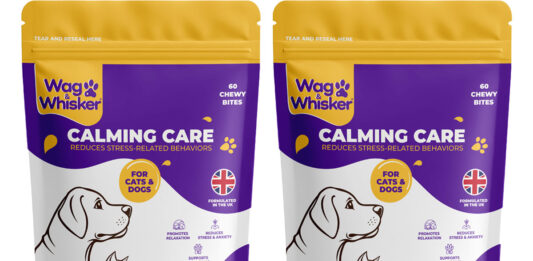 Wag & Whisker rolls out pet calming supplement for Bonfire Night Pack shots of Wag & Whisker Calming Care Supplement.