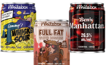 Whitebox Cocktails expands with trio of new flavours Pack shots of Whitebox Cocktails Lenny's Whisky Sour, Full Fat White Russian and Ben's Manhattan.